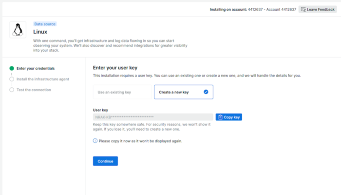 Generate a key