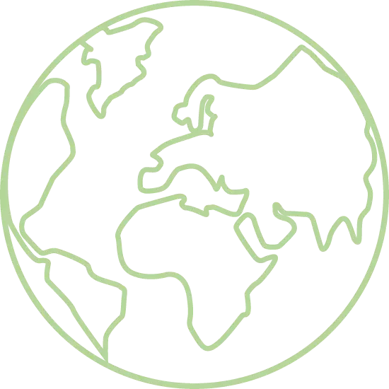 Globe Icon Green
